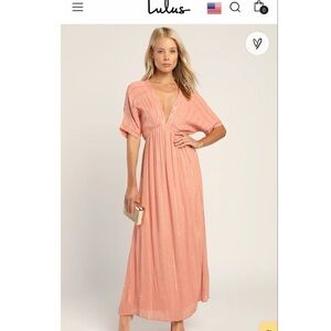 Lulu’s Pink and Gold Dress